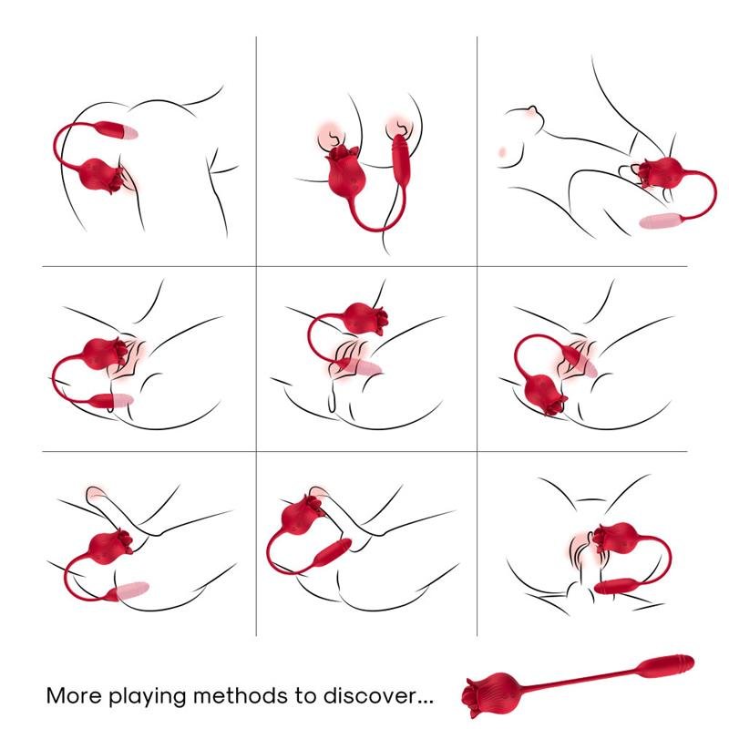 Vibrating Rose with Thrusting and Licking USB - Image 9