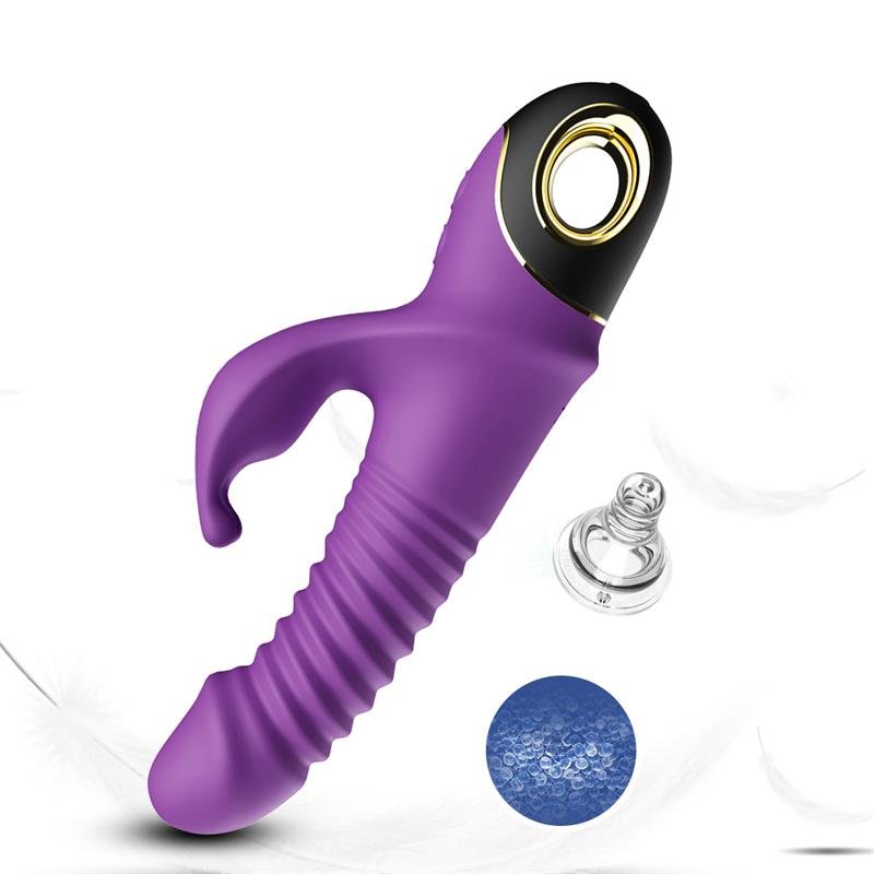 Vibrator with Thrusting and 360º Wiggling Purple - Image 10