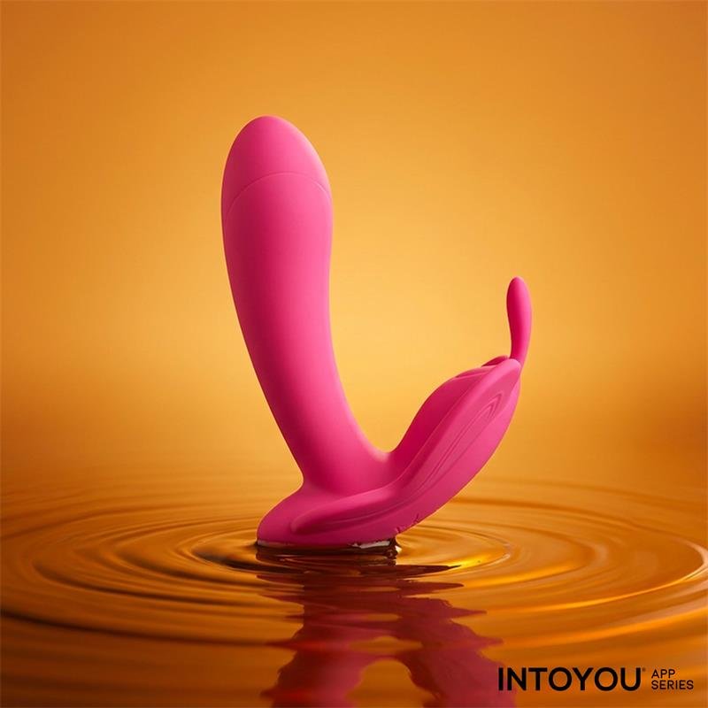 Wingy Butterfly Vibrator with App Peach Red - Image 13