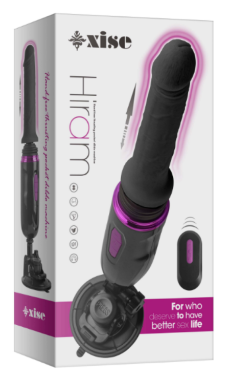 Hiram hand-free thrusting pocket dildo machine