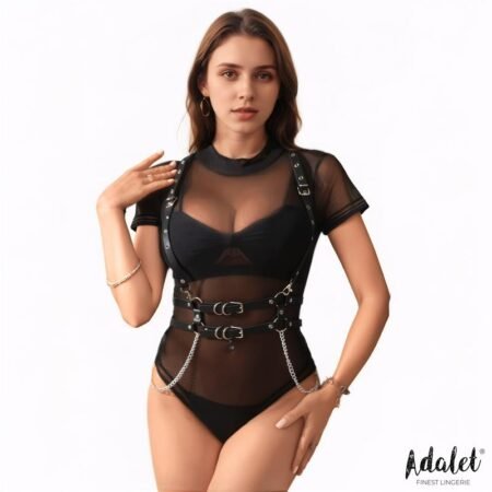 Brenda  Harness with Chain One size