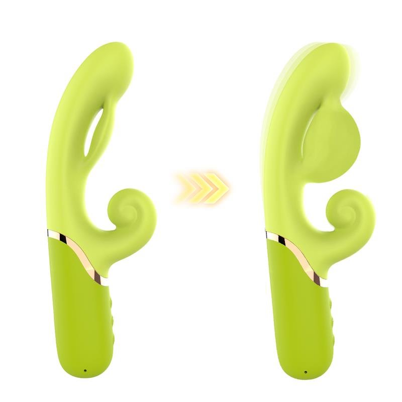 Inflatable Rabbit Vibrator Green - Image 3