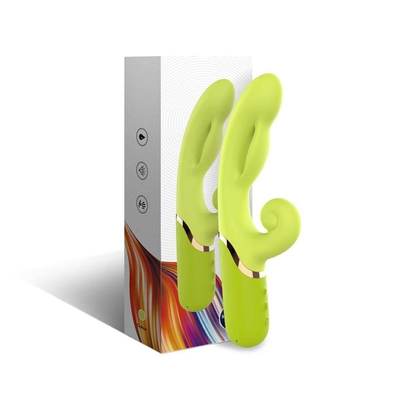 Inflatable Rabbit Vibrator Green - Image 4