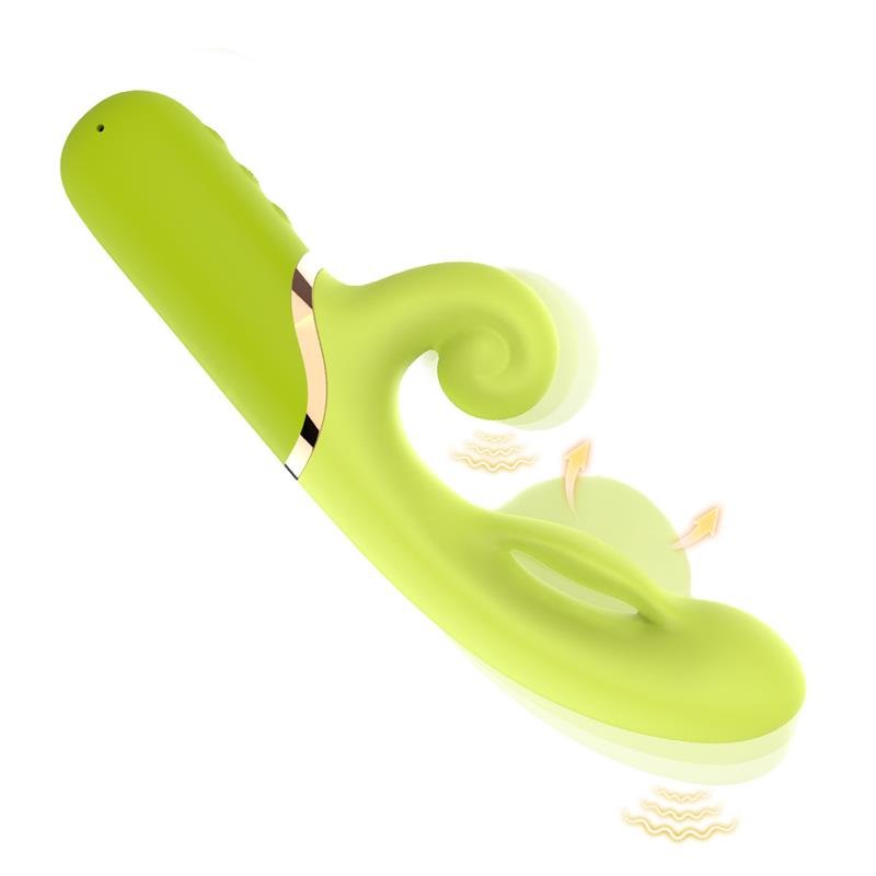 Inflatable Rabbit Vibrator Green - Image 5