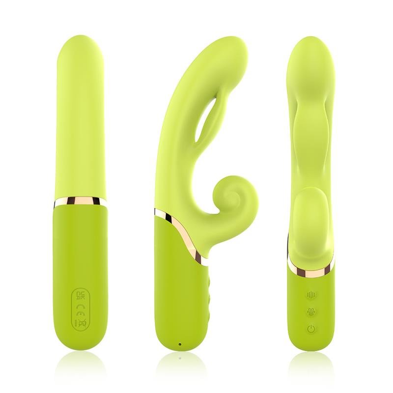Inflatable Rabbit Vibrator Green - Image 8