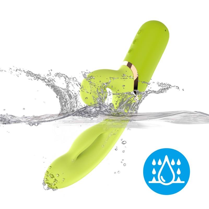 Inflatable Rabbit Vibrator Green - Image 9