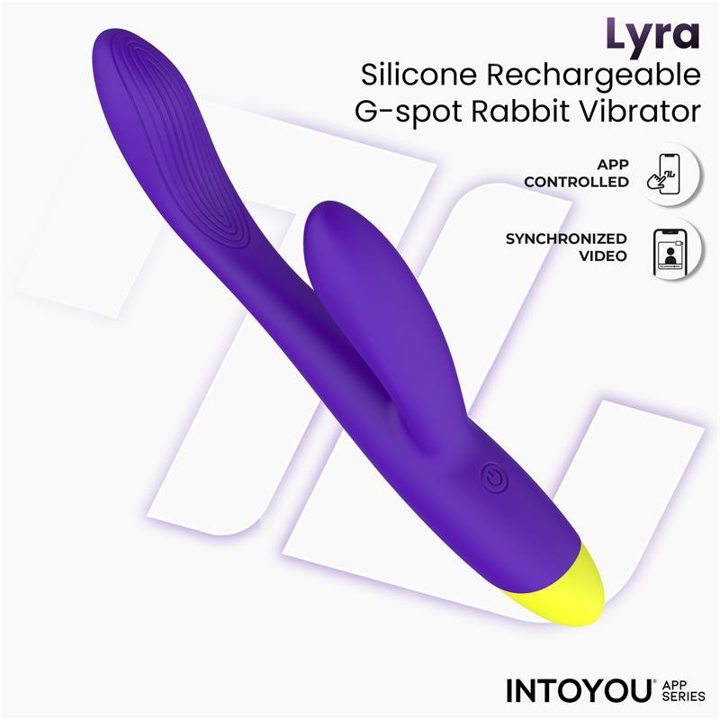 Lyra G-Spot Rabbit Vibrator with App Purple - Image 2