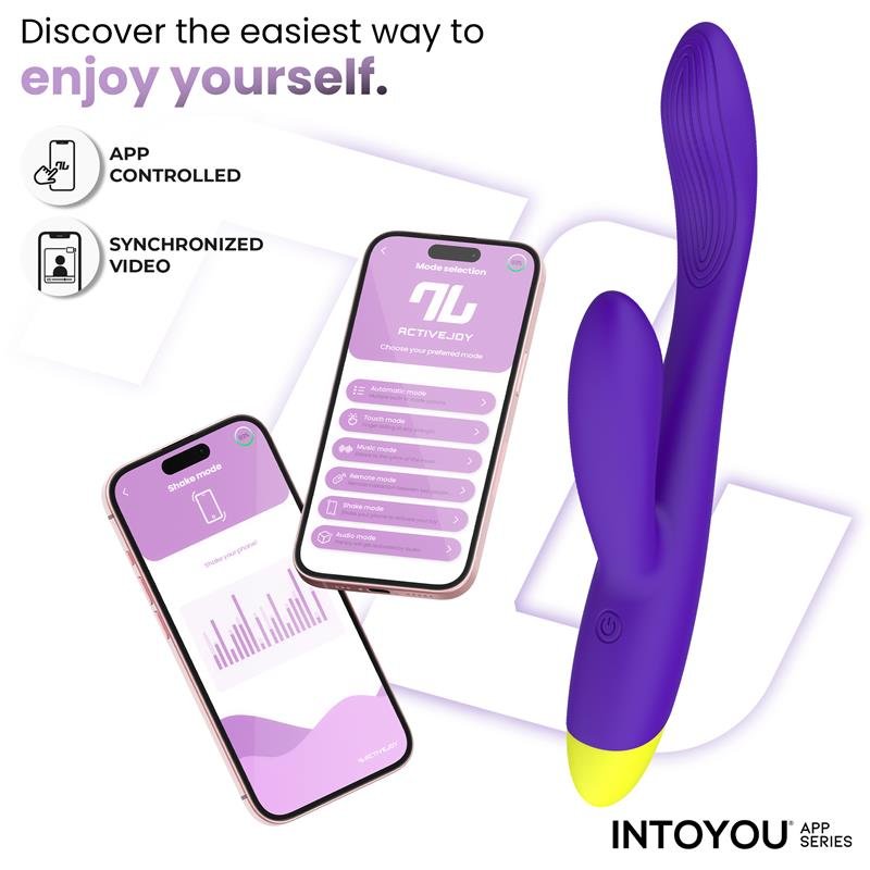 Lyra G-Spot Rabbit Vibrator with App Purple - Image 4