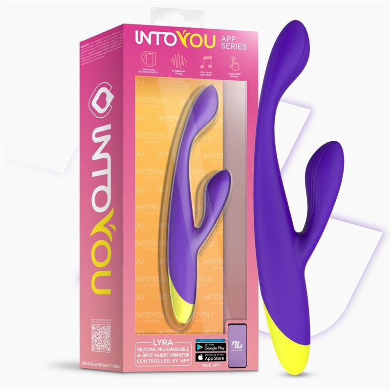 Lyra G-Spot Rabbit Vibrator with App Purple - Image 8
