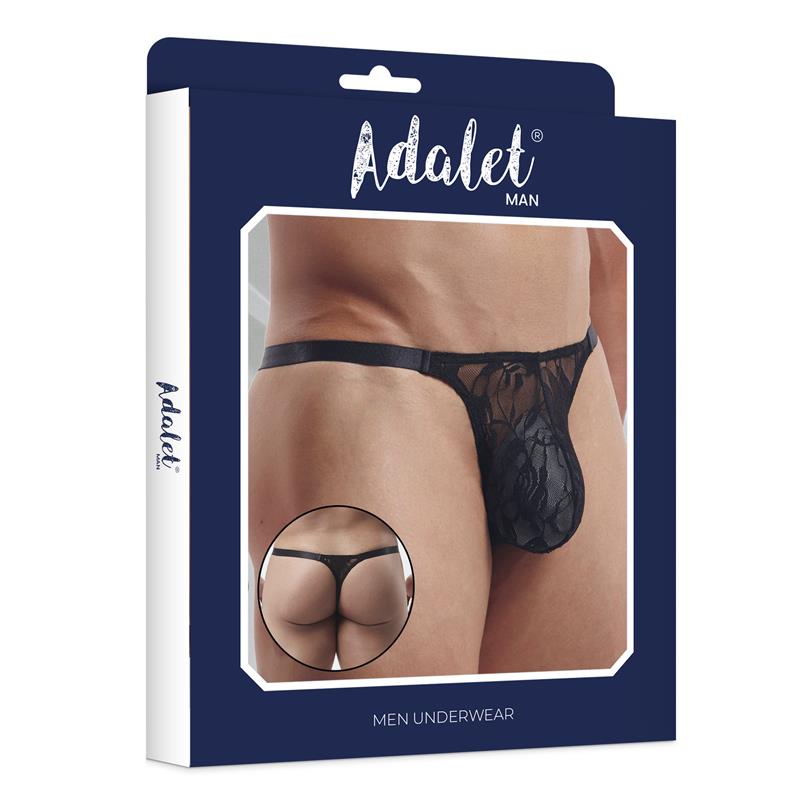Luca Lace Thong Black - Image 3