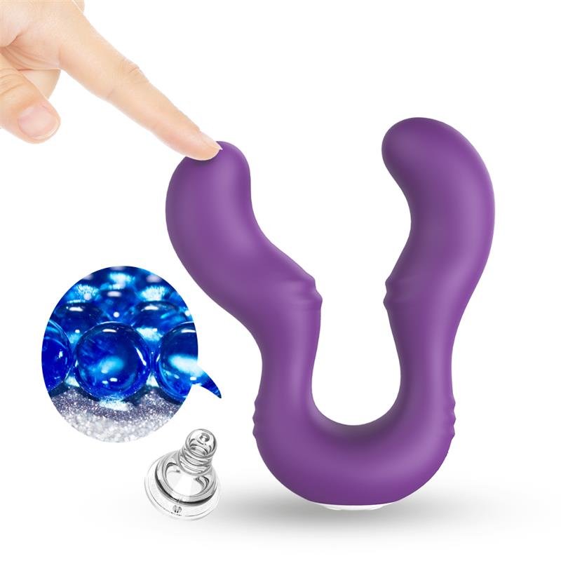 Double-headed Couples Vibrator Purple - Image 3