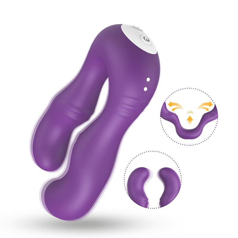Double-headed Couples Vibrator Purple - Image 5