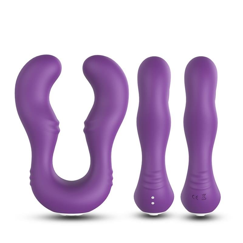 Double-headed Couples Vibrator Purple - Image 7