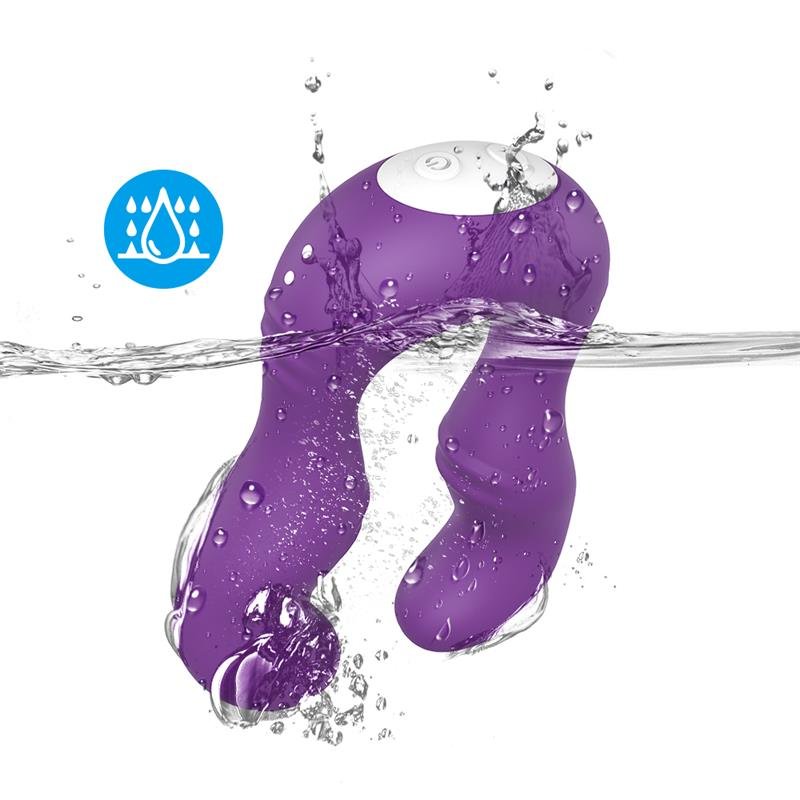 Double-headed Couples Vibrator Purple - Image 9