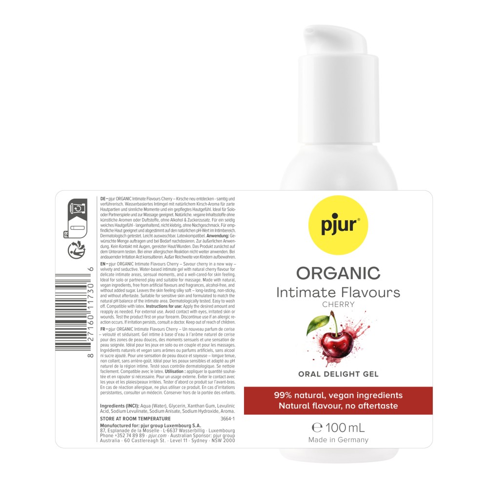 pjur ORGANIC Intimate Flavours Cherry, 100 ml - Image 2