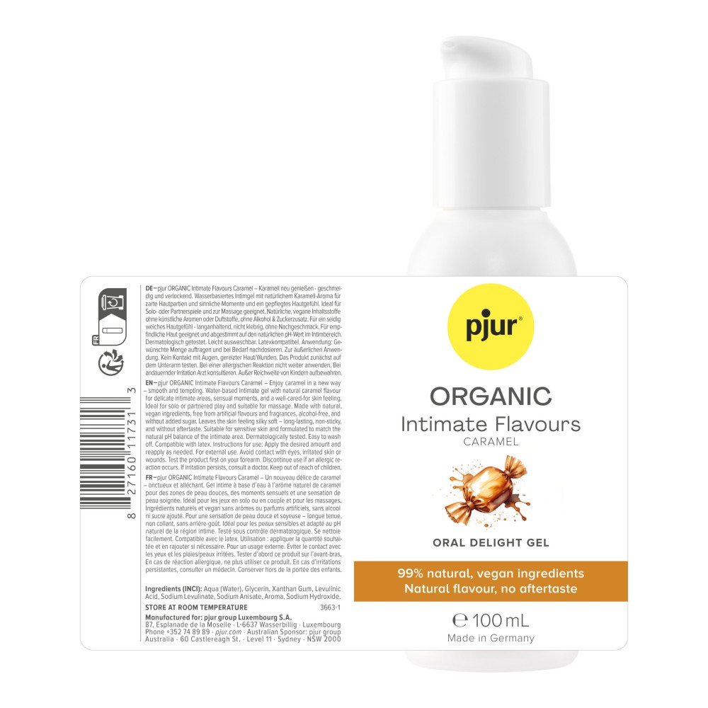 pjur ORGANIC Intimate Flavours Caramel, 100 ml - Image 2