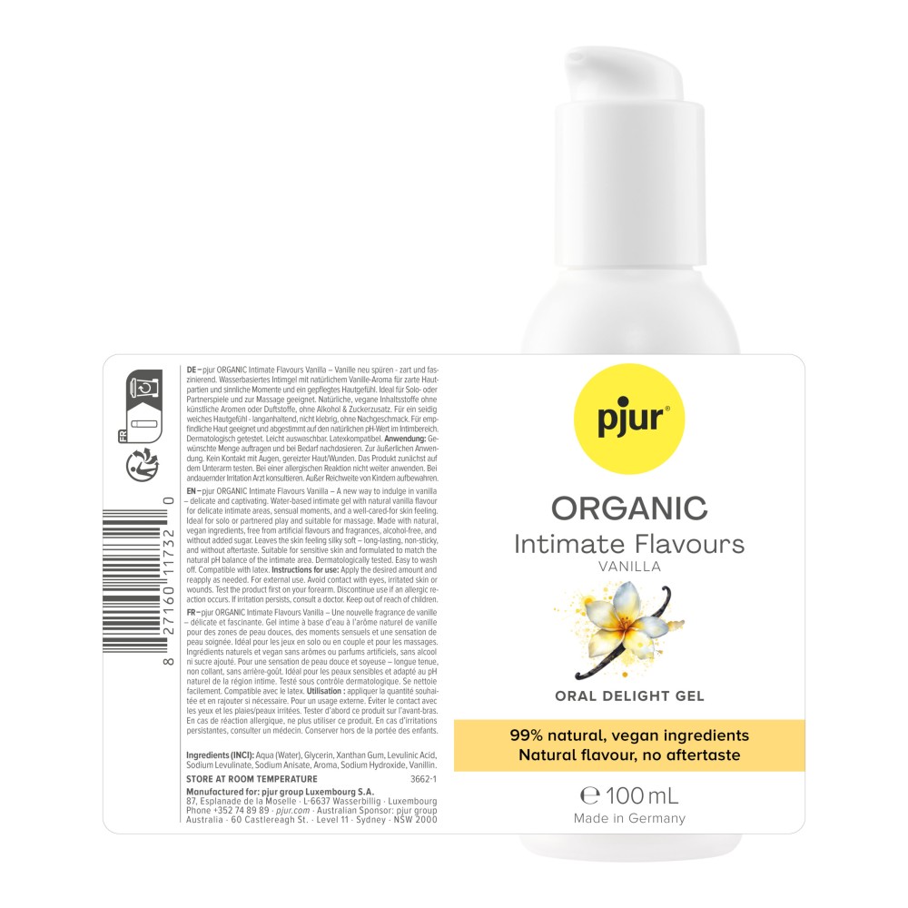 pjur ORGANIC Intimate Flavours Vanilla, 100 ml - Image 2