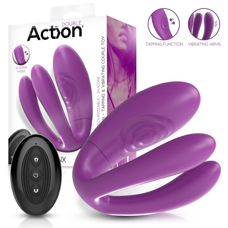 Twinx Vibrating and Tapping Couple Toy
